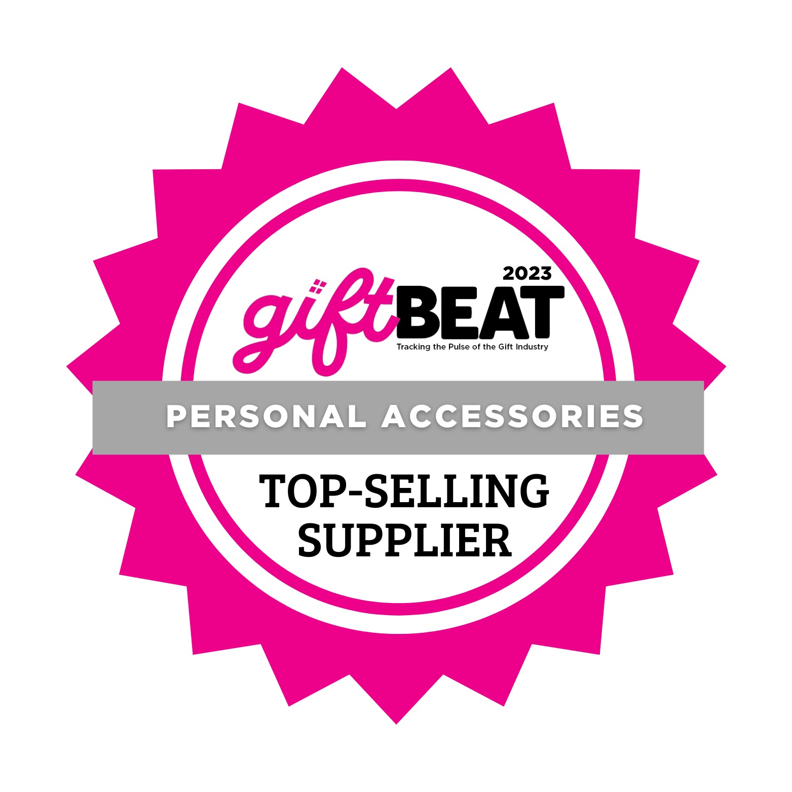 GiftBeat Bagde 2023 Top Selling Supplier - Personal Accessories